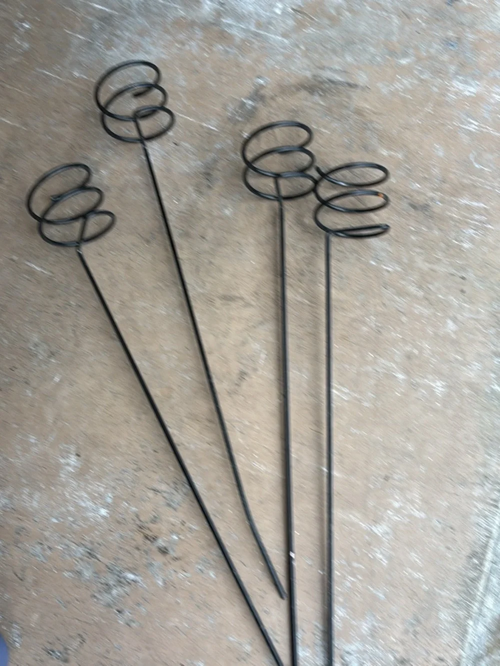 Black Metal Spiral drink holders- Pack of 4